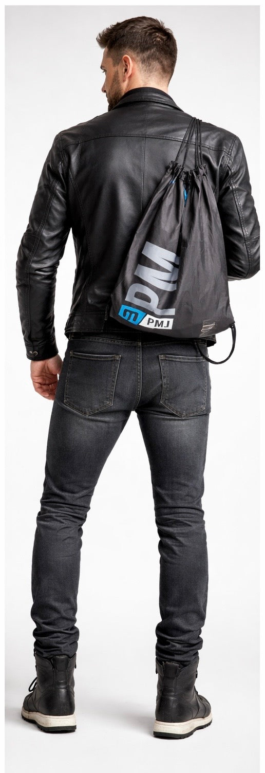 JEANS DA MOTO PMJ WEST 2 SLIM FIT GRIGIO SCURO