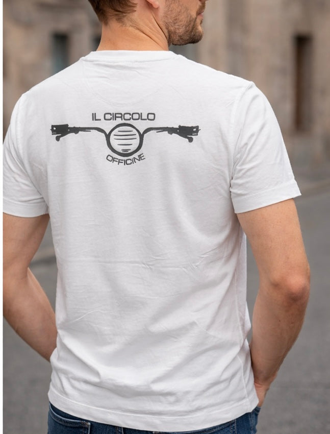 T-Shirt bianca Il Circolo Officine – Triboliamo per Passione